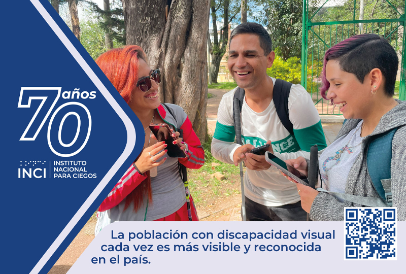 La población con discapacidad visual cada vez es más visual y reconocida en el país.