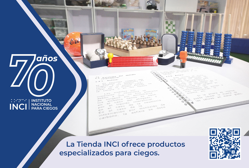 La Tienda INCI ofrece productos especializados para ciegos.