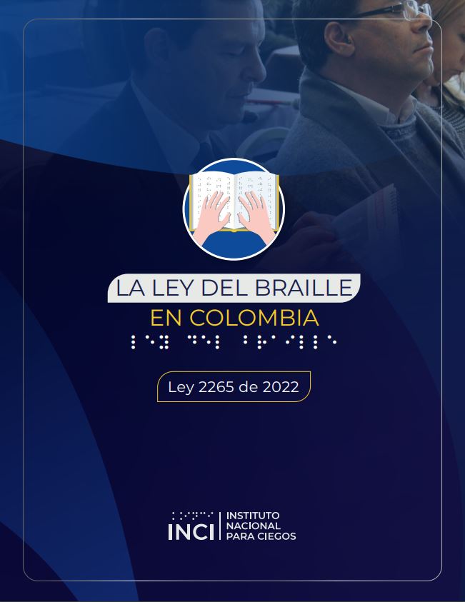 Portada Cartilla - Ley del Braille en Colombia