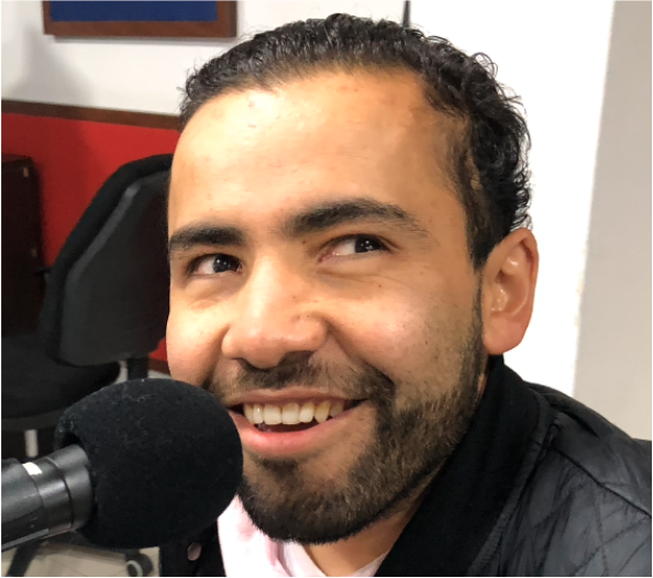 imagen de Carlos Quintero en la cabina de incordio