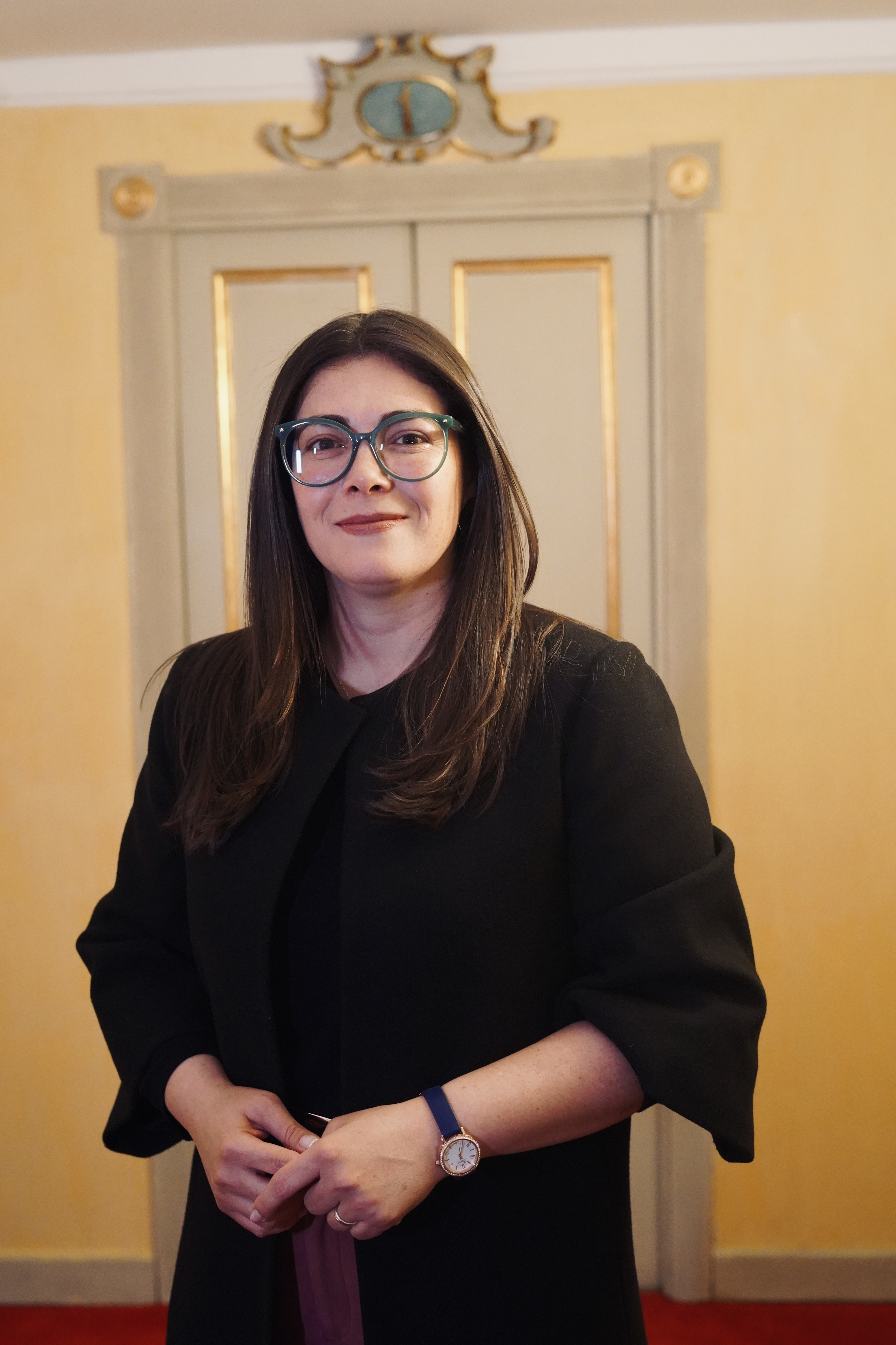 Directora Andrea Carolina Chacón Castillo, ella sonríe