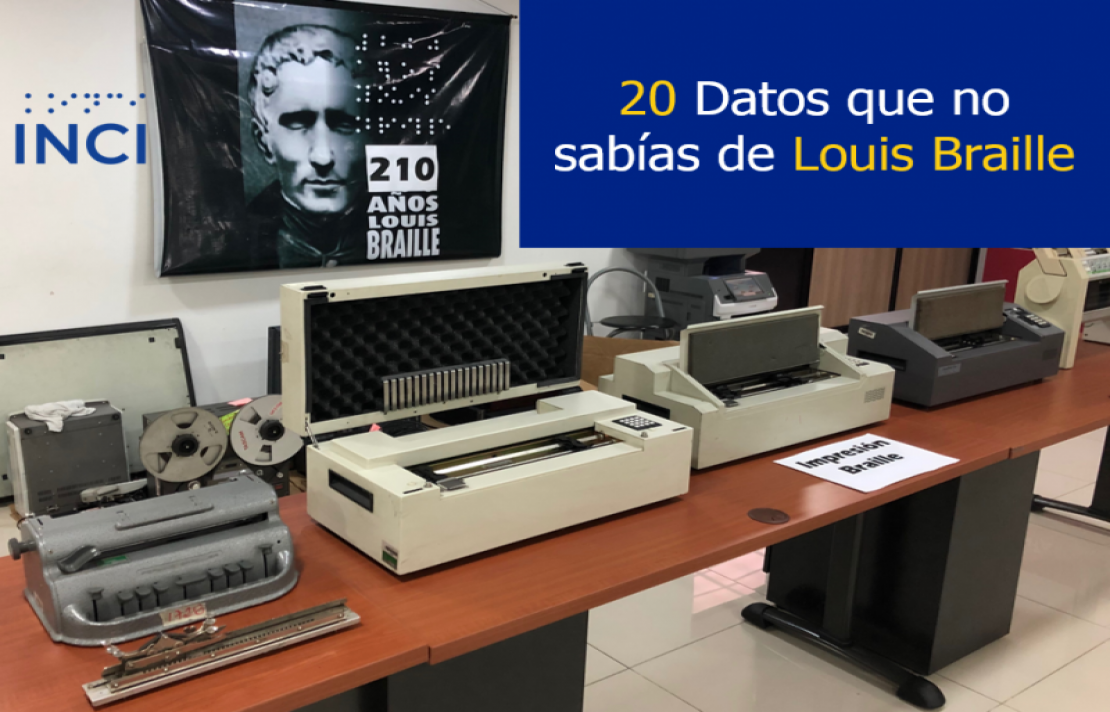imagen de la sala de exposición del INCI con modelos históricos de impresoras braille