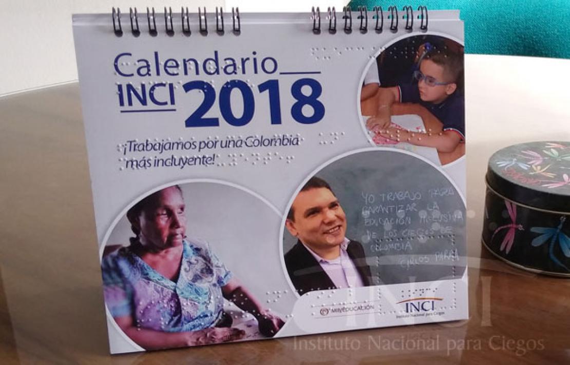 Calendario en Braille