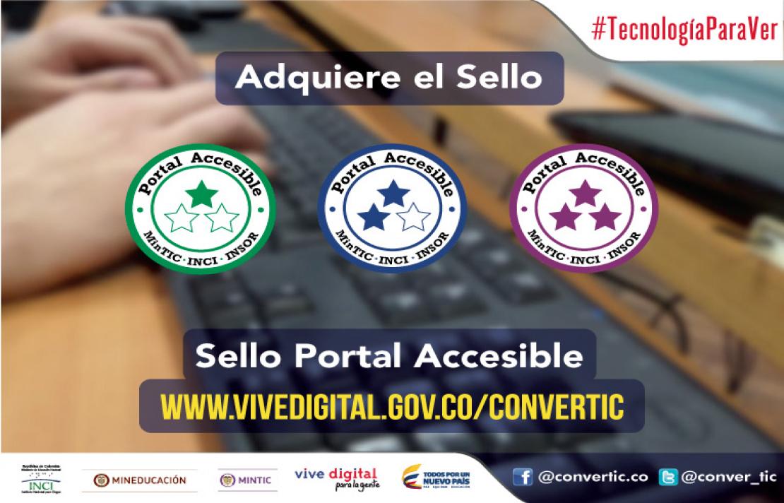 Sello portal accesible mintic