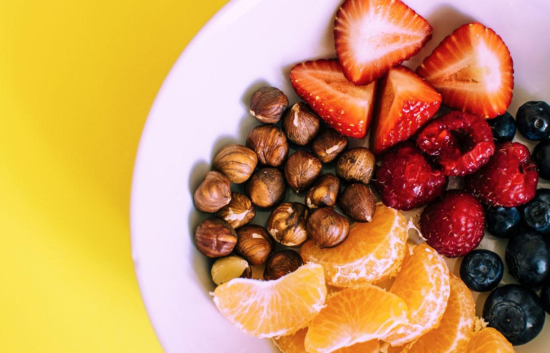 Fotografía, Frutas en un plato