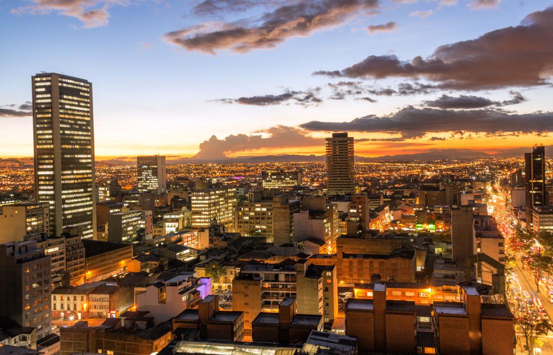 fotografía, Bogotá en la noche