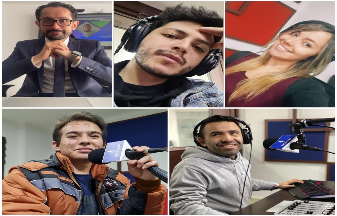 collage inciradio integrantes 2022 collage de imagenes de los integrantes de la emisora INCIRadio 2022
