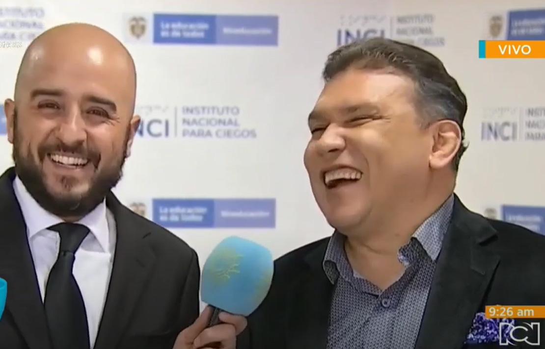 Fotorgrafia - Carlos Parra Dussan Director general del INCI participando en el programa Mañana Express del canal RCN, nota grabada en las instalaciones del INCI