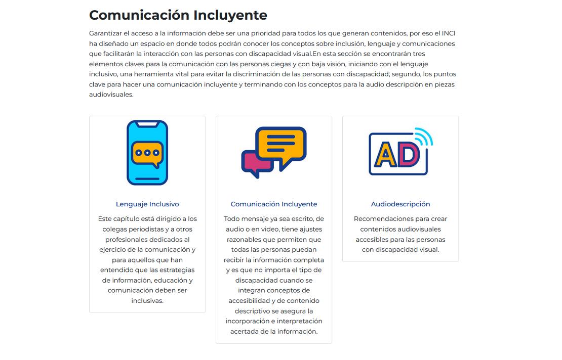 Portal Comunicación Incluyente INCI