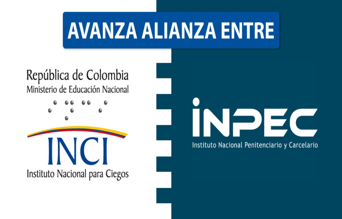 banner con el texto Avanza la alianza con el INPEC