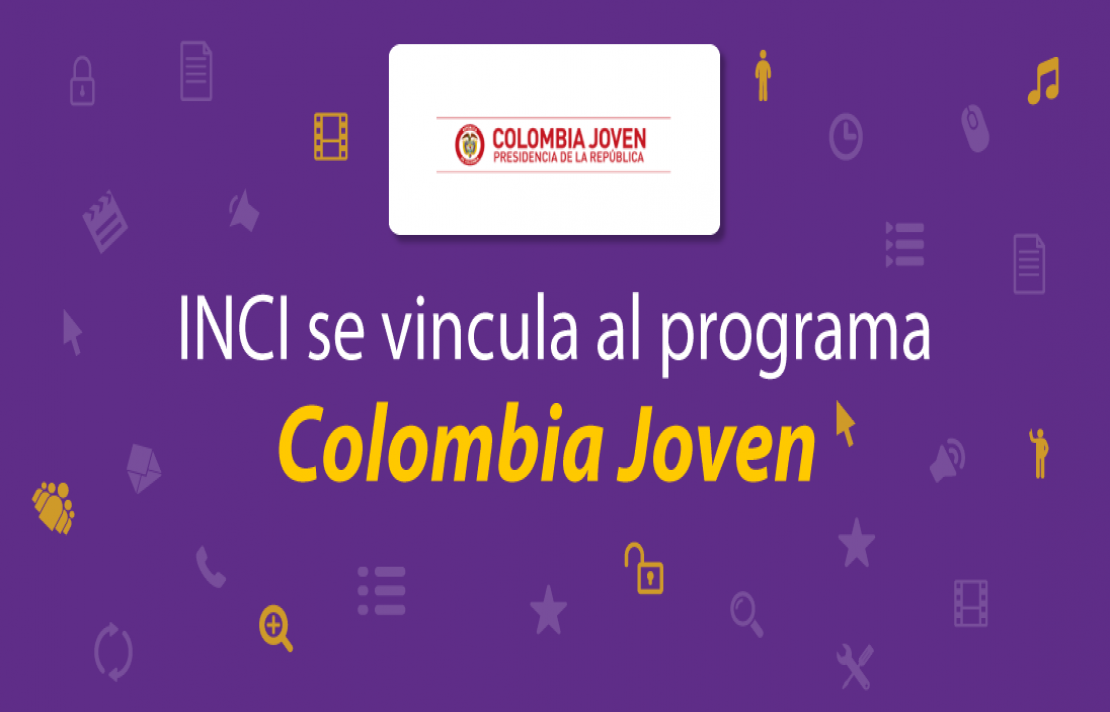 Banner con el texto: El INCI se vincula al programa Colombia Joven