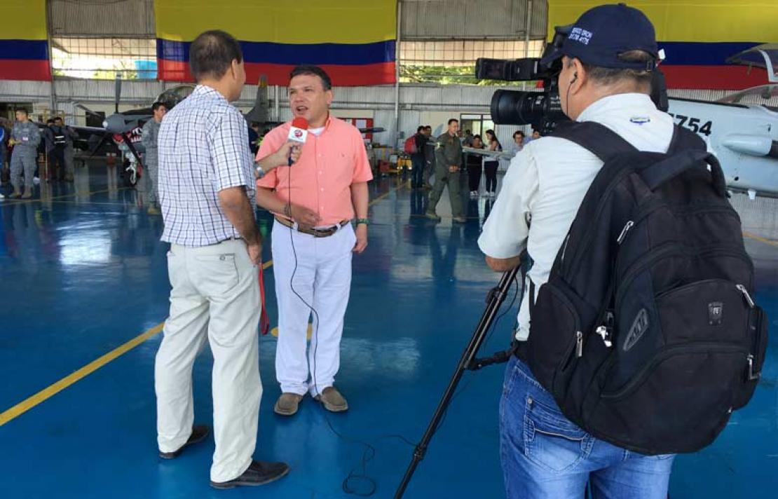 Director Carlos Parra Dussan, en los medios