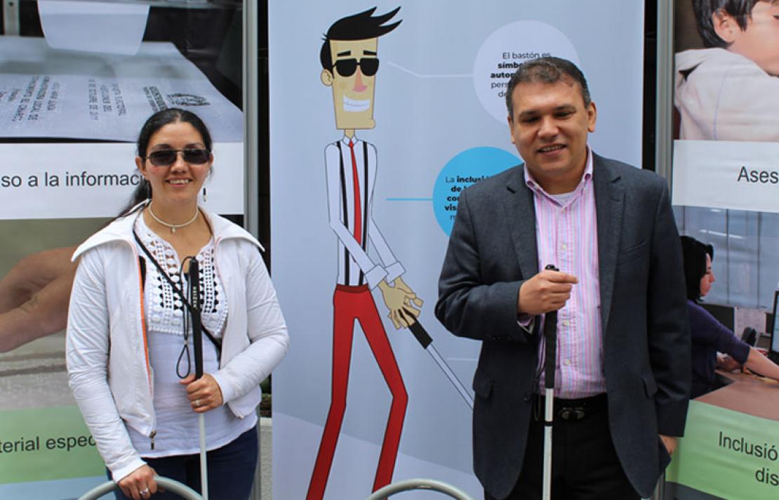 Dr. Carlos Parra Dussan y Luisa moreno funcionaria del INCI