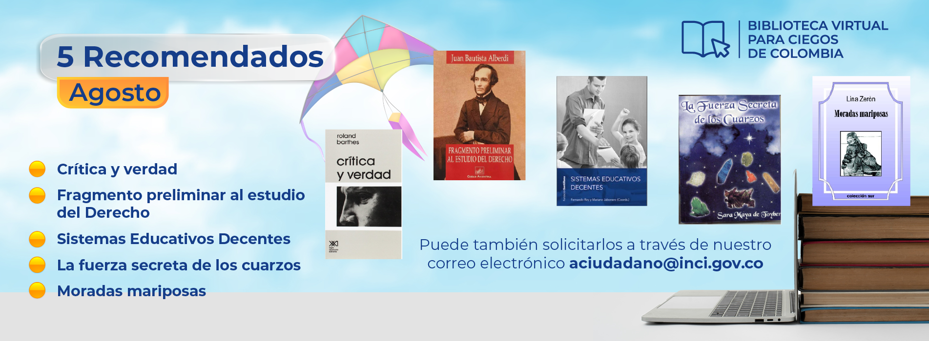 Libros recomendados para el mes de agosto