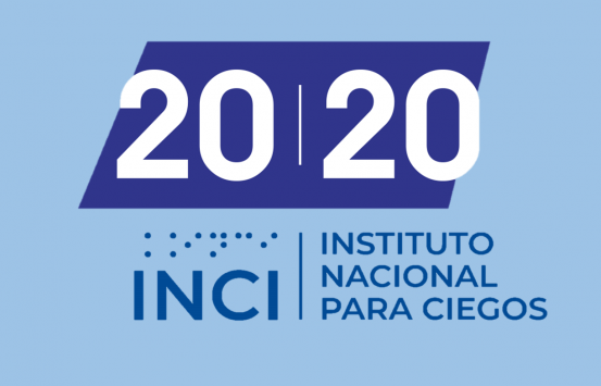 en números 20-20 y el logo  del INCI