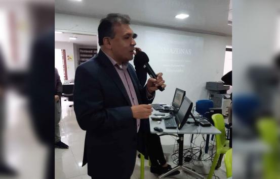 Fotografía, Carlos Parra Dussan en la apertura del Evento Destinos Amazonas