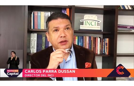 Imagen - Doctor Carlos Dussan dando entrevista para Canal Capital