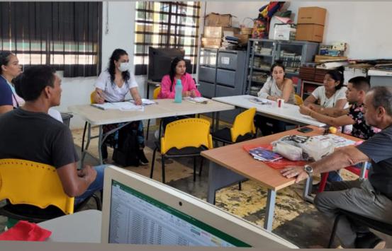 Fotografía - Funcionarios del equipo de asistencia técnica en el departamento del Vichada