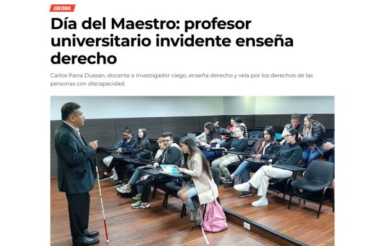 Captura de pantalla sitio web RTVC nota Dia del Maestro