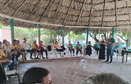 Comisión del INCI en su visita a los departamentos de Guaviare y Bolívar donde brindaron asistencia técnica en educación a las entidades territoriales para el fortalecimiento de los procesos de atención para las personas con discapacidad visual