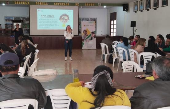 El Instituto Nacional para Ciegos continúa el despliegue de comisiones de asistencia técnica en diferentes zonas del país, en esta oportunidad los profesionales del área de educación llegaron a los departamentos de Nariño y Córdoba del 29 de julio al 2 de agosto