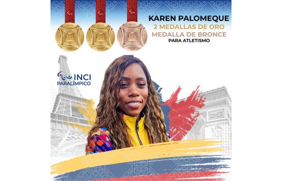Karen Palomeque medallista Paralímpica