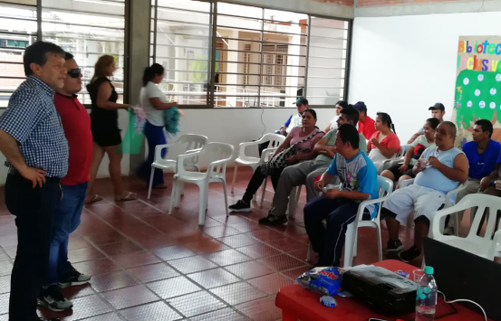 Funcionarios del INCI en visita a San José del Guaviare participando en la realización del Taller de Sensibilización en Derechos Humanos y Derecho Internacional Humanitario