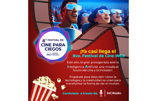 Octavo Festival de Cine para Ciegos INCI, desde el 27 al 31 de octubre