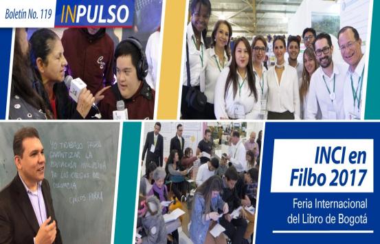 Colage con cuatro fotografías de la Feria internacional del Libro