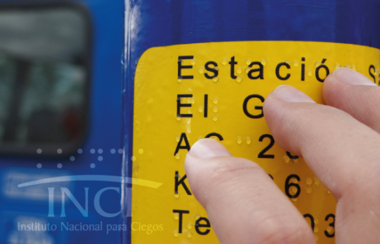 Plaqueta paradas de bus sistema integrado de transporte SITP