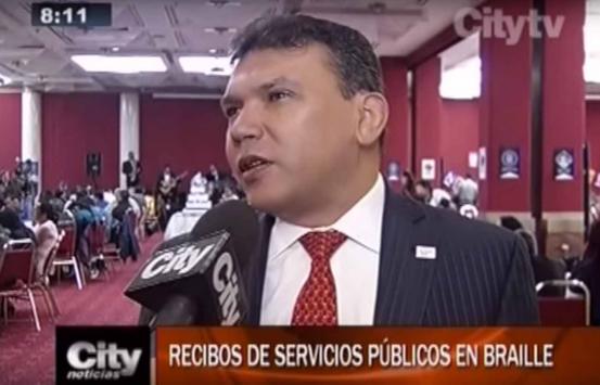 Pantallazo de la nota de City TV, en la imagen se encuentra el Dr. Carlos Parra Dussan, director del INCI hablando con el periodista de City TV