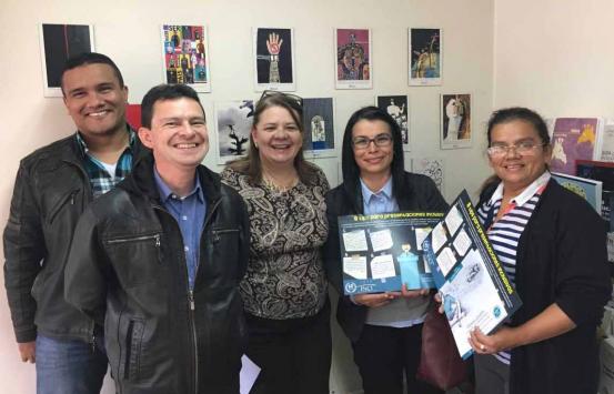 Equipo de Asistencia Técnica del INCI en compañía de representantes del ICFES