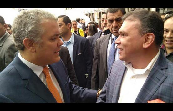Dr. Carlos Parra Dussan junto al Presidente Ivan Duque