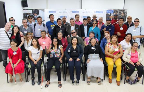 Fotografía, Integrantes de las organizaciones de personas con discapacidad visual Fotografía, Integrantes de las organizaciones de personas con discapacidad visual