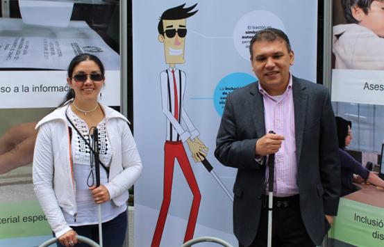 Dr. Carlos Parra Dussan y Luisa moreno funcionaria del INCI
